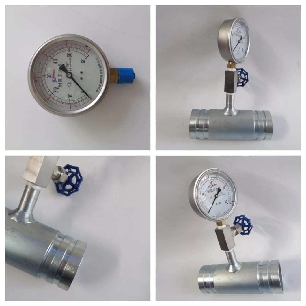 China Manufacture Factory Price Carbon Steel Pipe Fitting Pressure Gauge