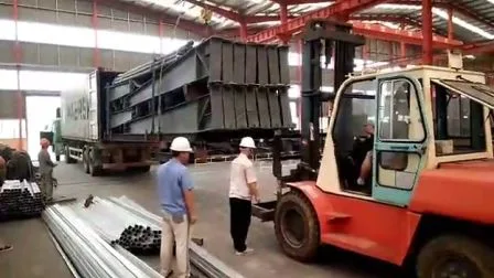 Struttura modulare leggera in acciaio, edificio prefabbricato per officine